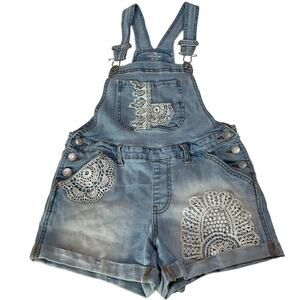 Jordache Jean Short Overalls Girl's Size 7-8 Lacey